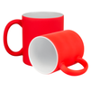 Rubber coated neon mug for engraving